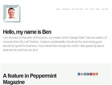 Tablet Screenshot of benpeacock.com